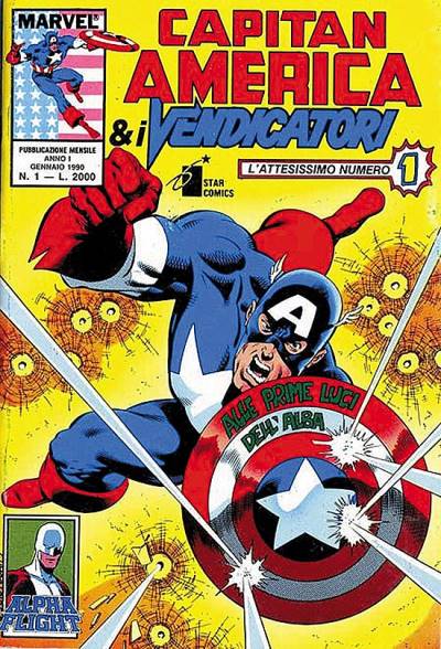 Capitan America e I Vendicatori (1990)   n° 1 - Edizioni Star Comics