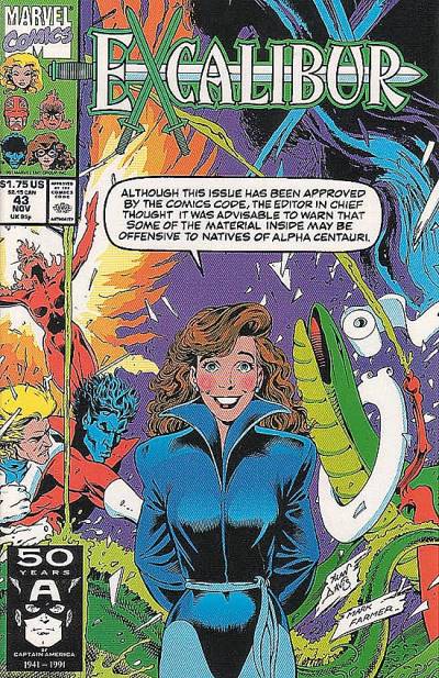 Excalibur (1988)   n° 43 - Marvel Comics