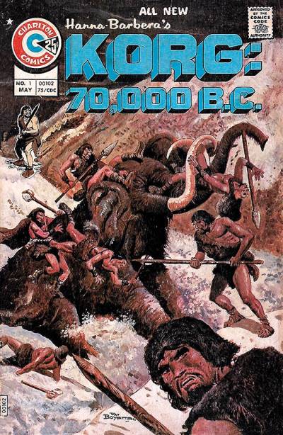 Korg: 70,000 B.C. (1975)   n° 1 - Charlton Comics