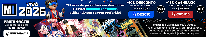 Comece 2026 com histórias novas! Aproveite os descontos nos produtos e use seu cupom preferido para acumular vantagens